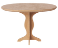 Cargar la imagen en la vista de la galería, Mesa de comedor oval Maileg de madera natural - mueble para la casa de los ratones