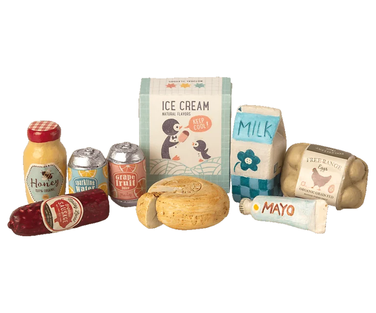 Caja de cosmestibles en miniatura