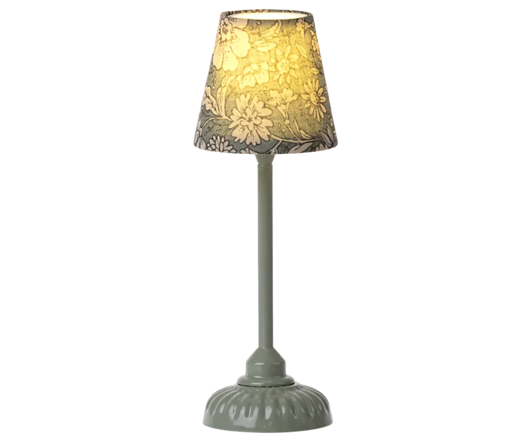 Vintage mint flower lamp