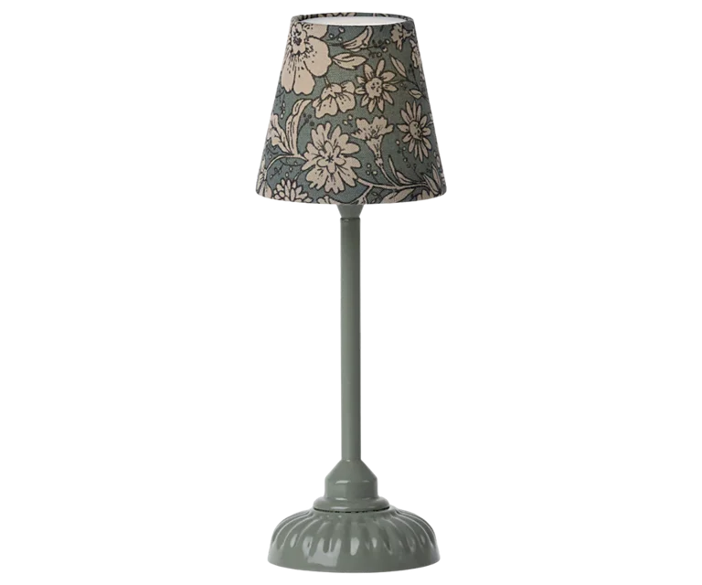 Vintage mint flower lamp