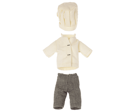 Ratón cocinero con olla y cuchara