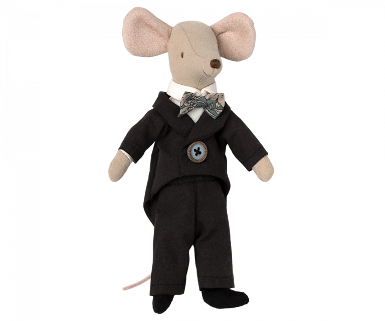 Pareja de ratones de boda en caja