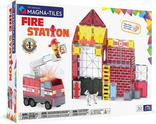 Magna Tiles Fire Station 50 piezas