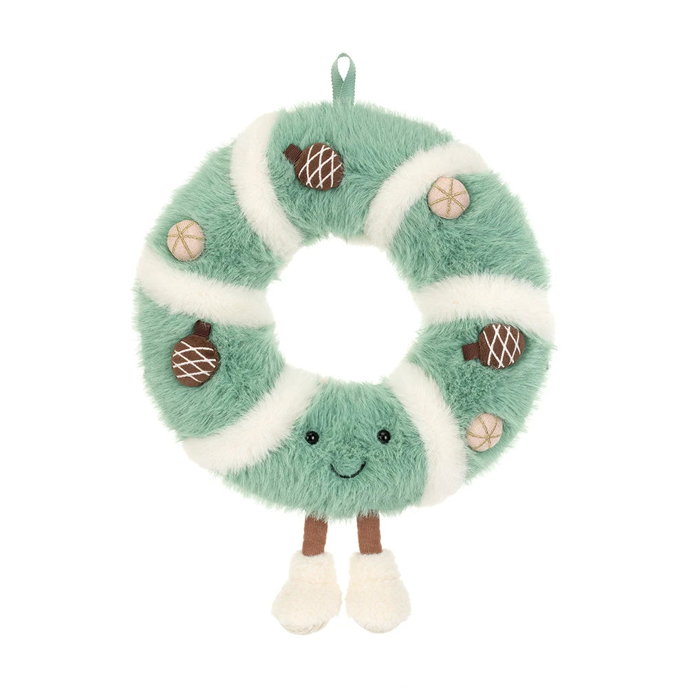 Amuseables Pinecone Wreath de Jellycat · Corona de piñas