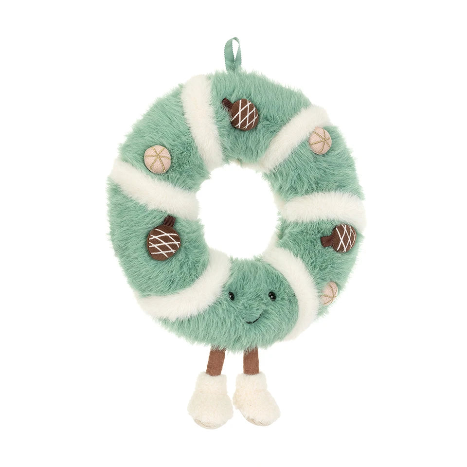 Amuseables Pinecone Wreath de Jellycat · Corona de piñas