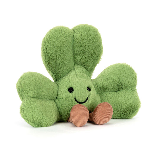 Trebol de peluche Jellycat. Amuseables Siofra Shamrock Jellycat.