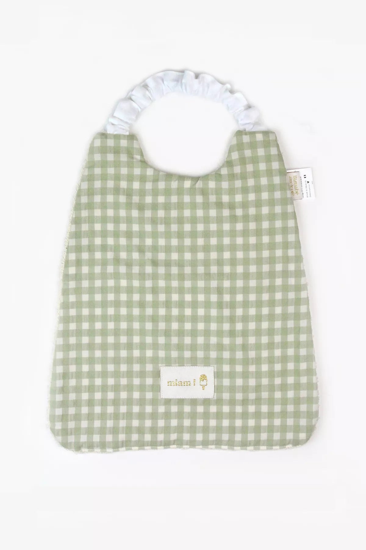 Babero Vichy - Servilleta con elástico