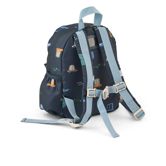 Mochila infantil Andreas Backpack Cars /classic Navy Liewood.