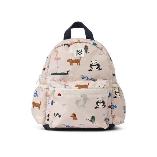 Mochila infantil Andreas Backpack Liewood. Estampado Animalitos