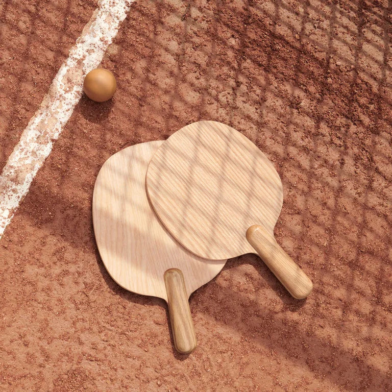 Juego de tenis de madera