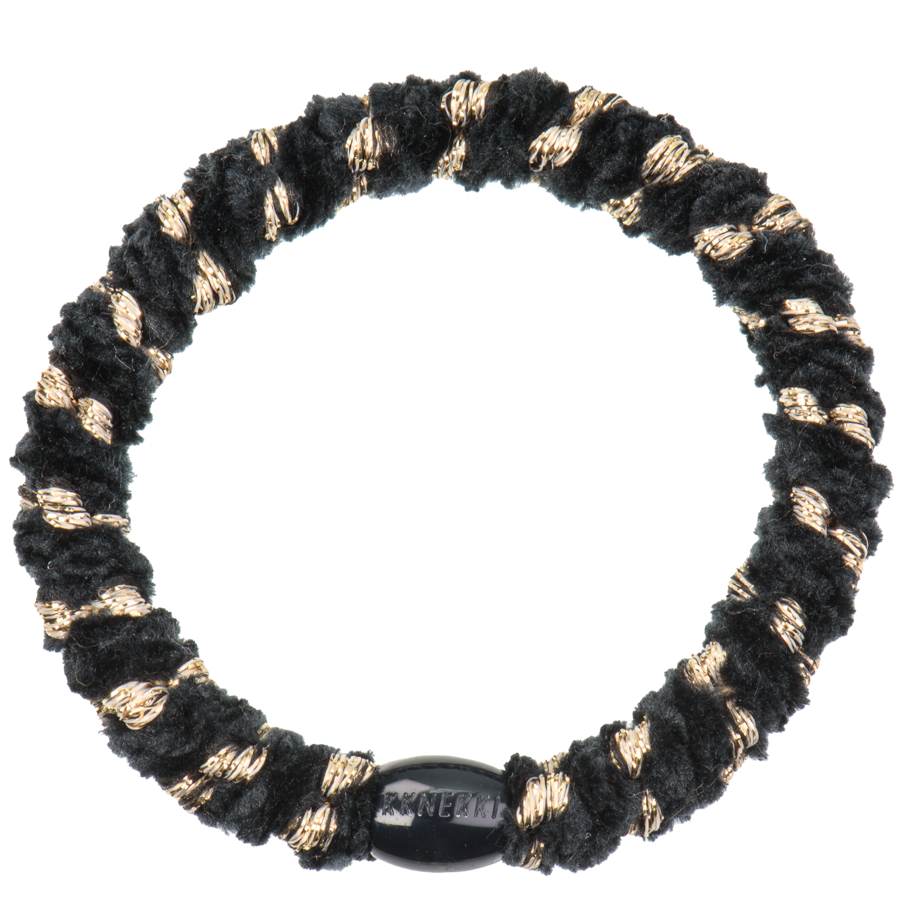 Goma de pelo-pulsera gruesa de terciopelo Kknekki