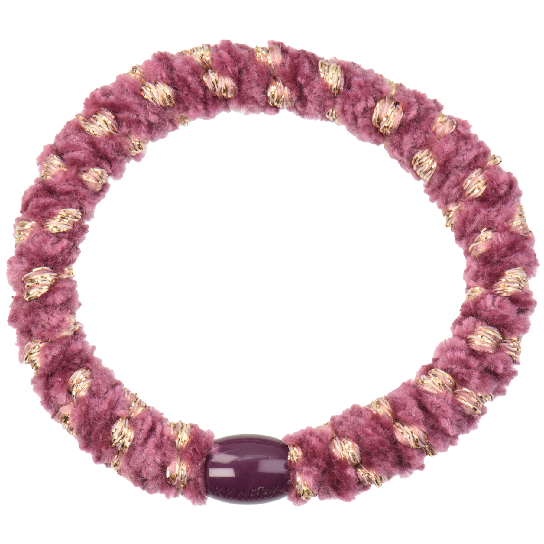 Goma de pelo-pulsera gruesa de terciopelo Kknekki