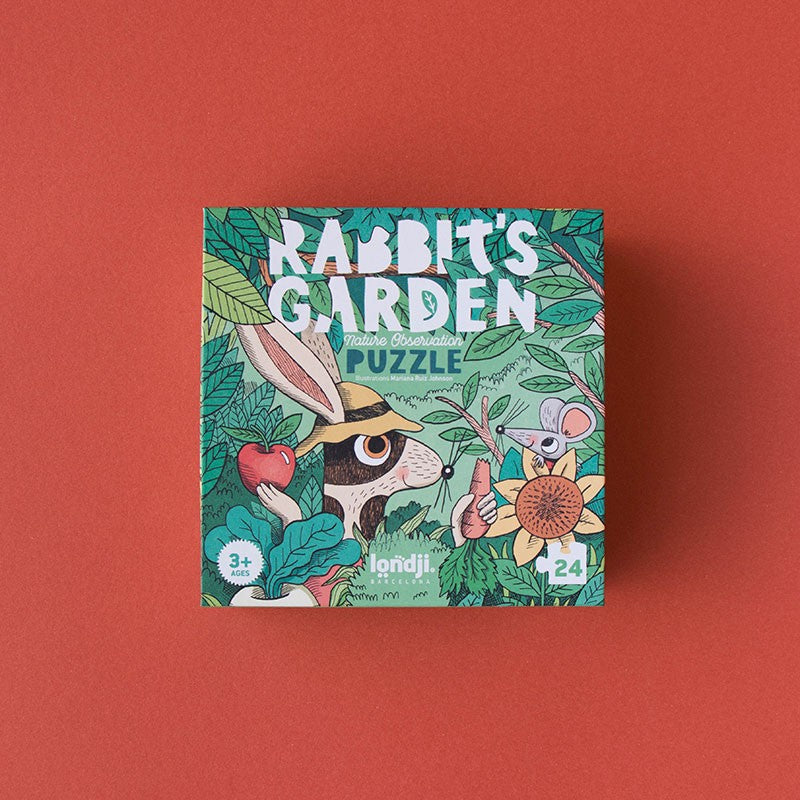 Puzzle y juego de observación Rabbit Garden