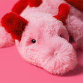 Load image into Gallery viewer, Dragón rosa Jellycat. Edición especial San Valentín. Heart Dragon Jellycat.
