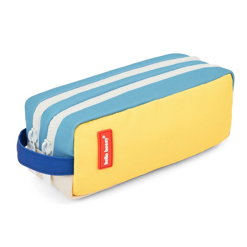 Estuche escolar doble compartimento Mini Sky Pop amarillo