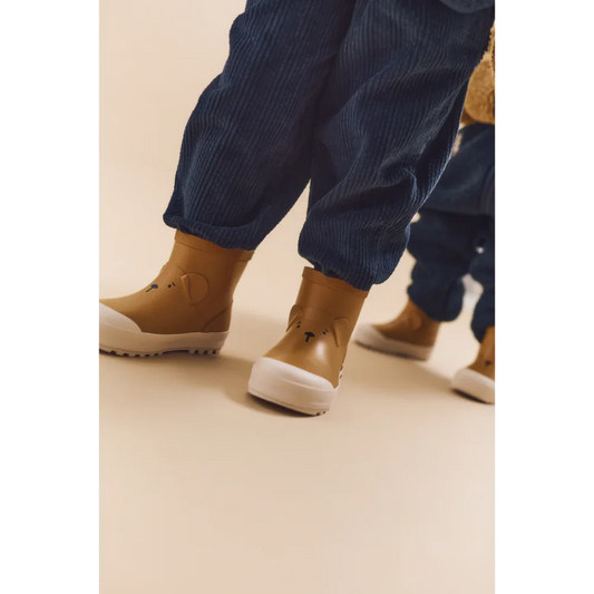 Botas de lluvia bajas forradas borreguito