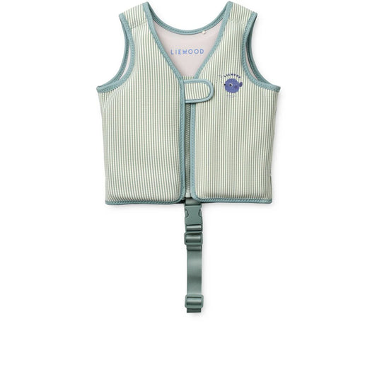 Dove Seersucker Swim Vest Liewood