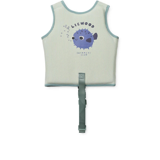 Dove Seersucker Swim Vest Liewood