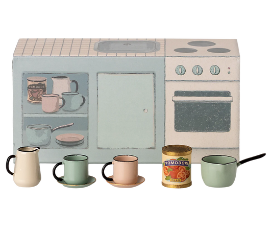 Cocina con encimera ratones