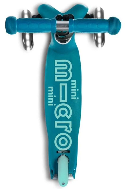 Patinete Mini Deluxe LED Aqua